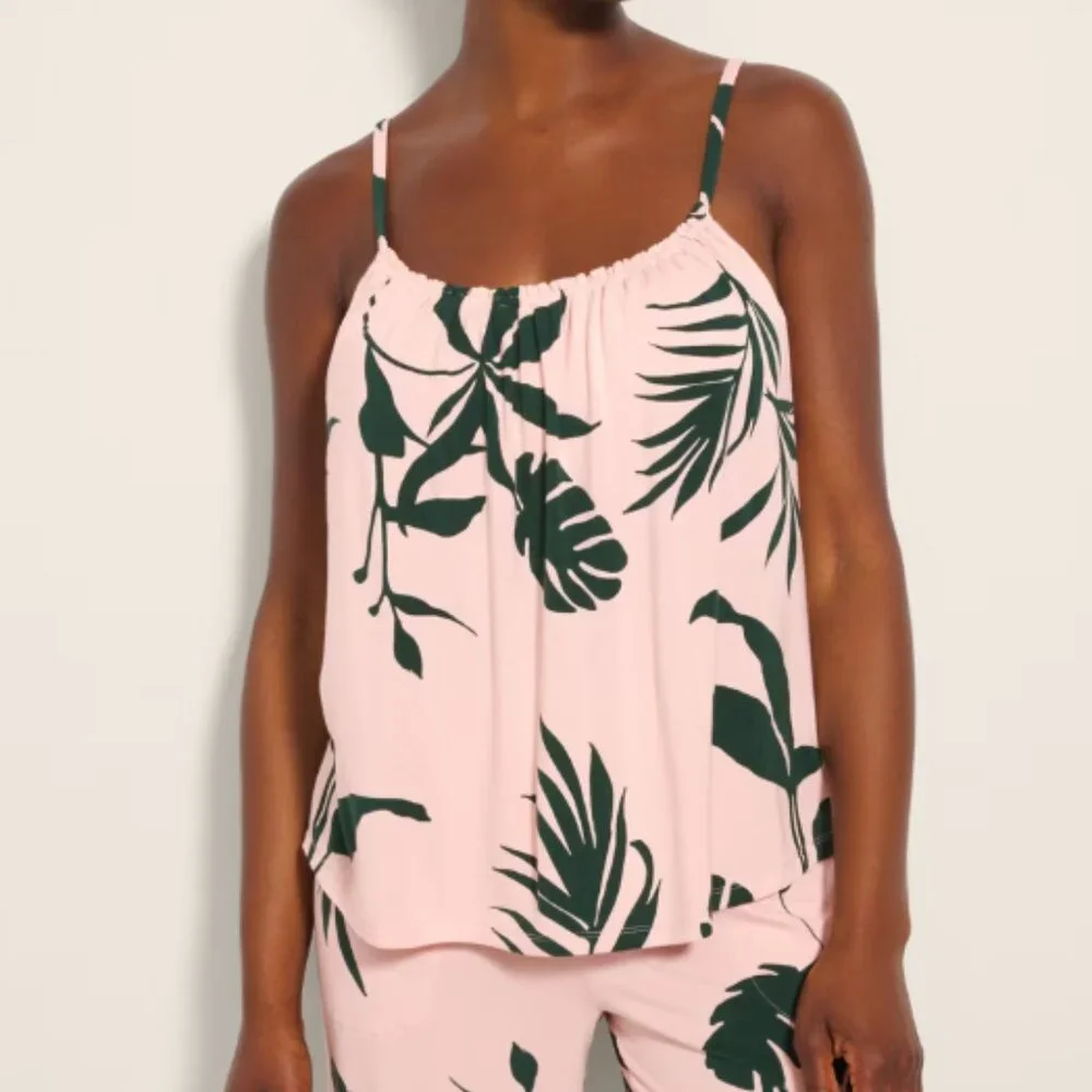 NWT Soma COOL NIGHTS Shirred neck Cami & Short Pajama Set - Picture 2 of 7